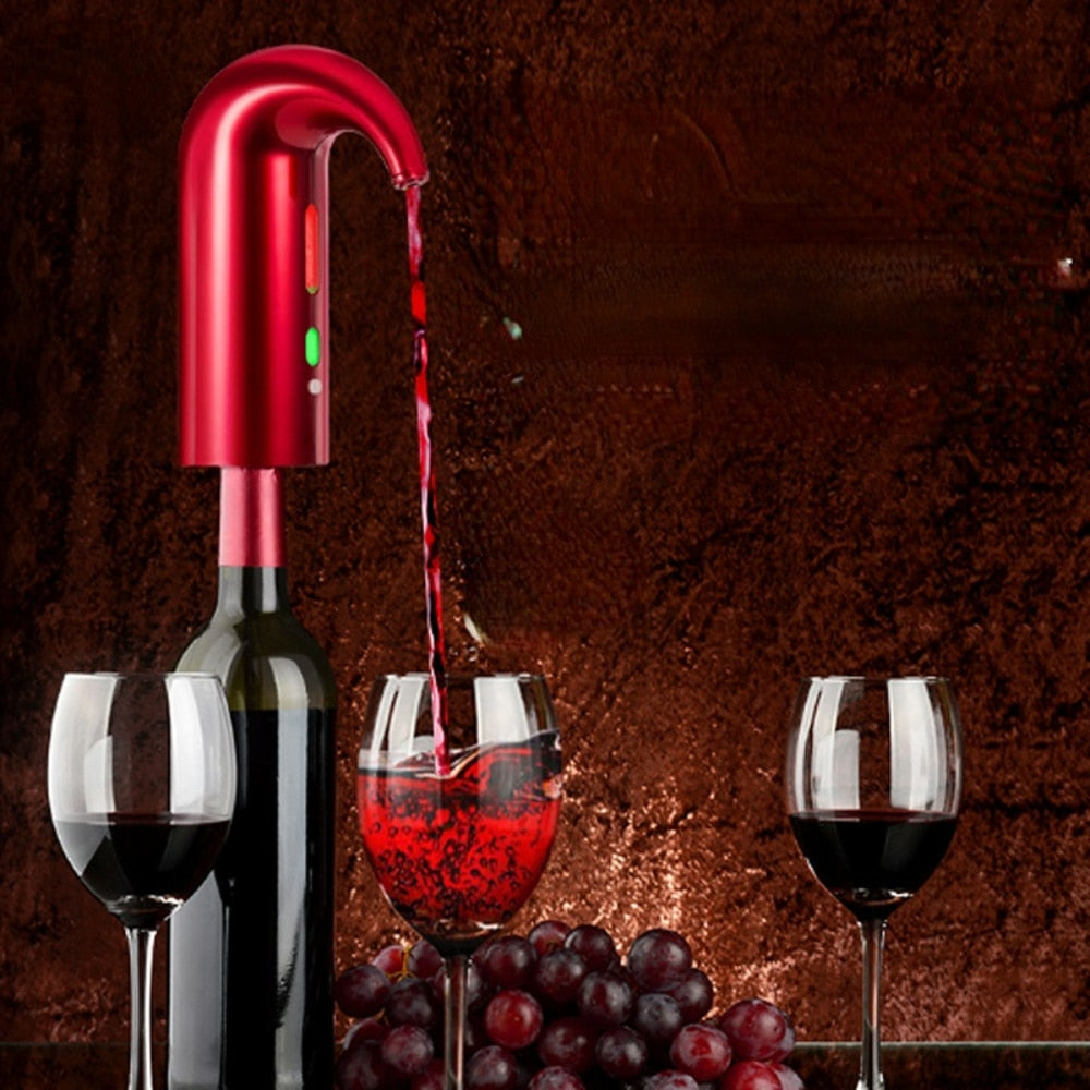 USB Charging Intelligent Electronic Wine Decanter Red Wine Tap