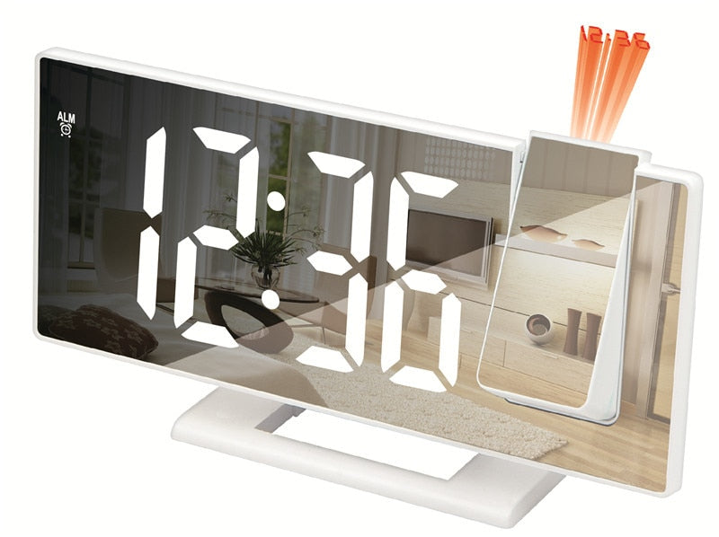 LED Projection Alarm Clock