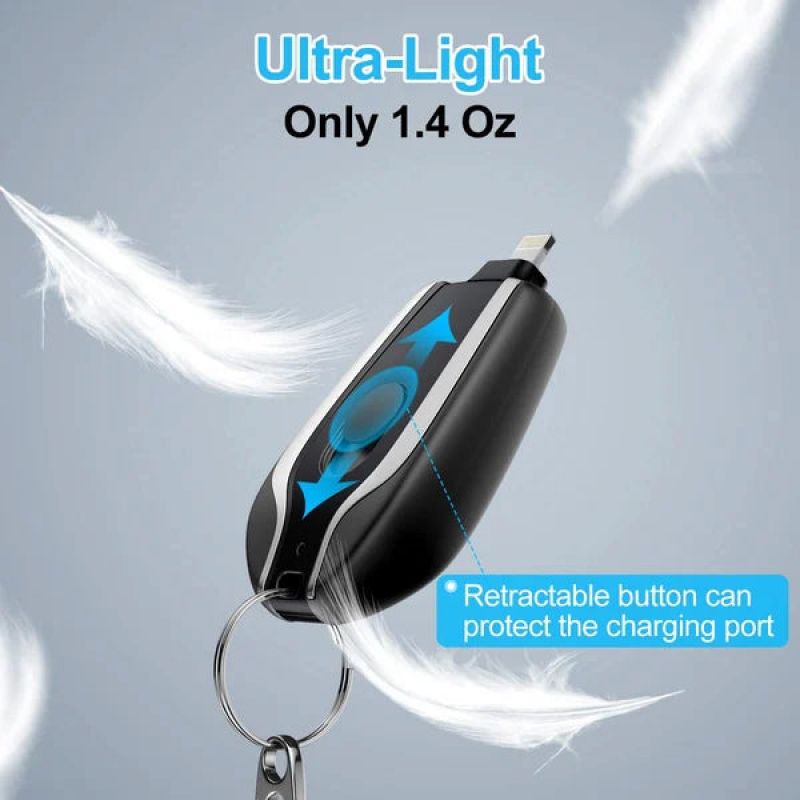 Mini Emergency Power Bank With A Backup Of 1500mAh